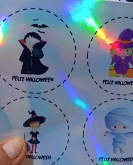 Vinil Inkjet Imprimible Holográfico 30cm x 10mts