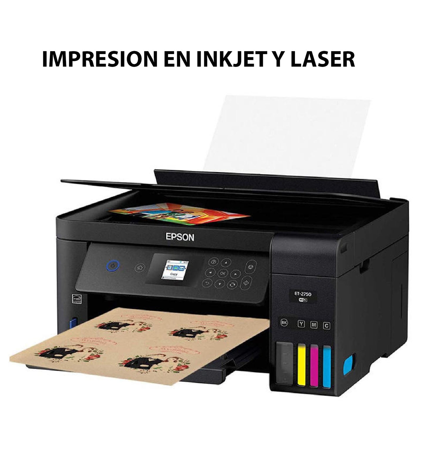Papel Craft Adhesivo Mate Imprimible – 20 Hojas A4
