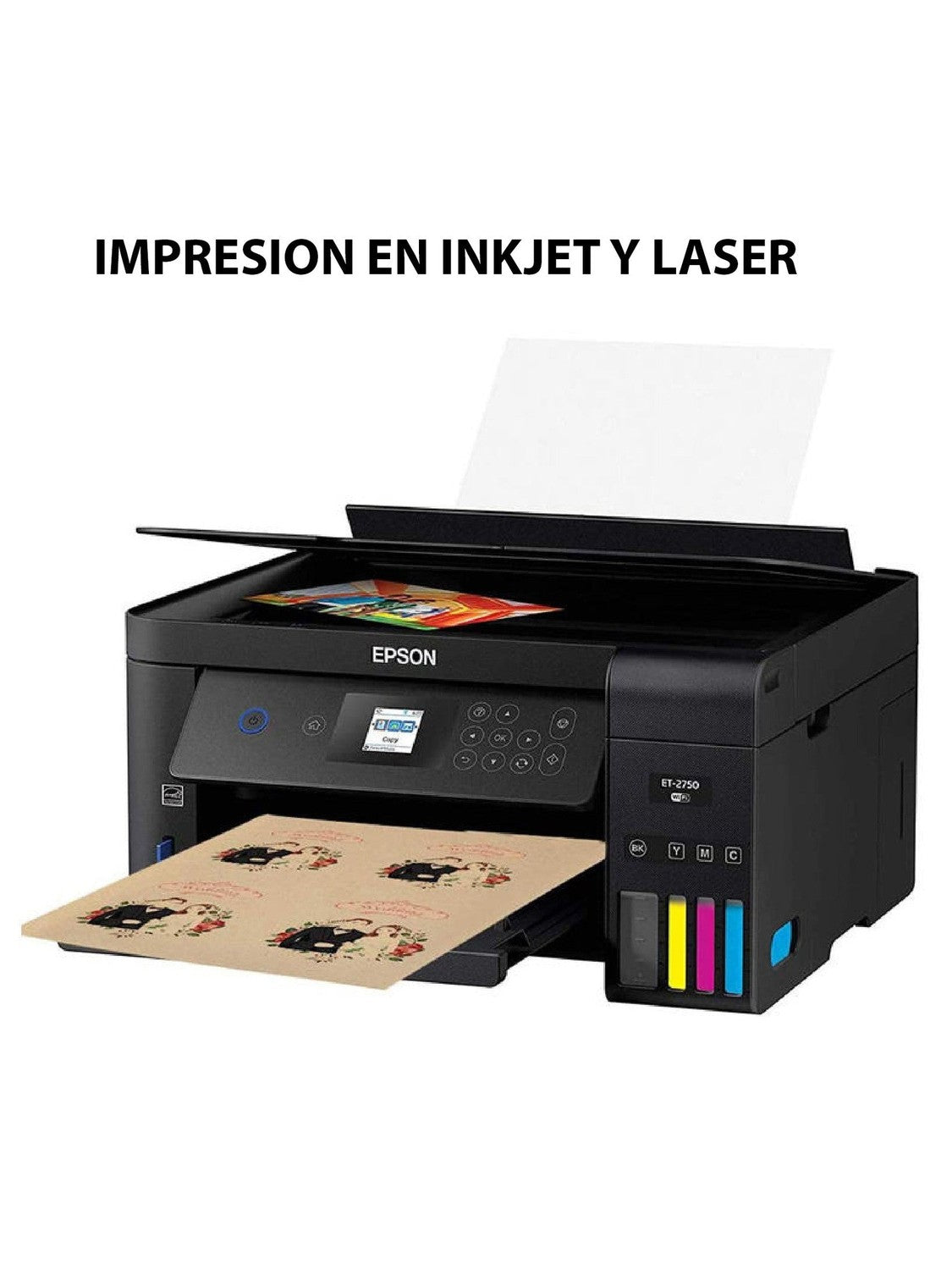 Papel Craft Adhesivo Mate Imprimible – 20 Hojas A4