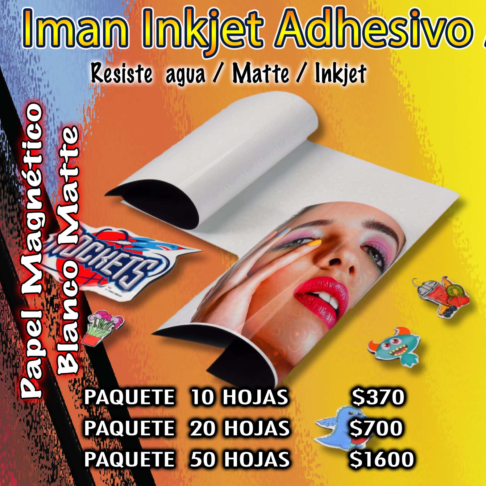 Impresora Vinilo Papel Adhesivo Transparente Para Impresora De Inyección De Tinta, 15 Hojas (8.5 X 11 Pulgadas), Papel Adhesivo De Vinilo Imprimible Impermeable Impresora Vinilo Adhesivo