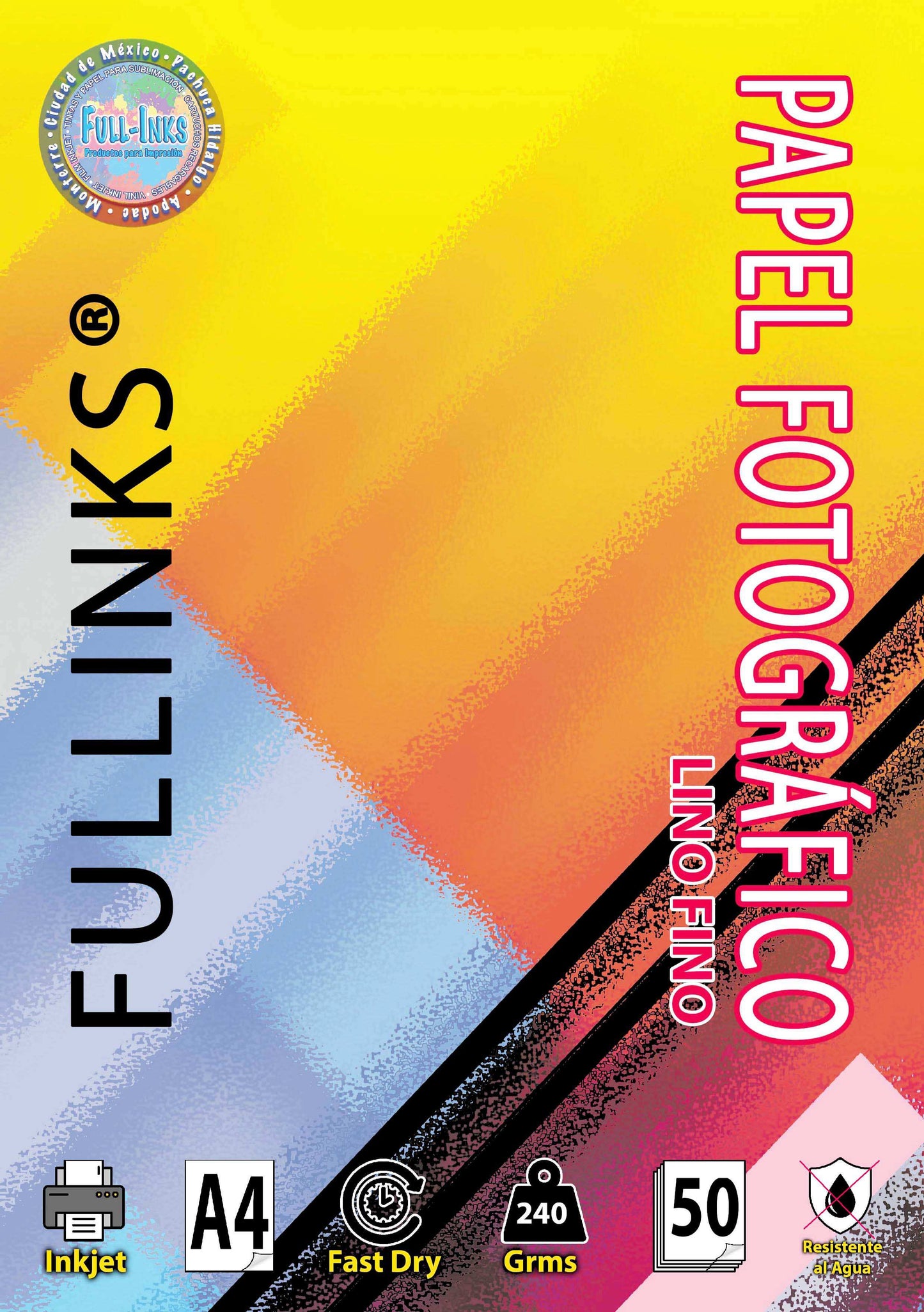 Papel Fotográfico Textura Lino Y Canvas 50 Hojas A4 250g