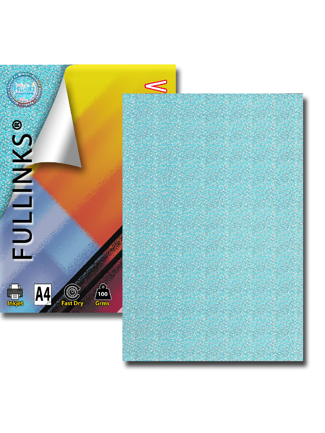 Vinil Inkjet Imprimible 20 hojas A4 Holográfico contra agua DOTS