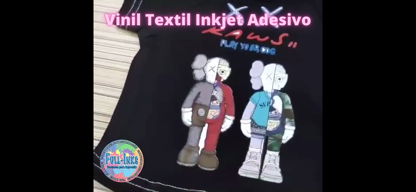 Vinil Textil Inkjet Fullinks – Tamaño A4 10 Hojas contra agua