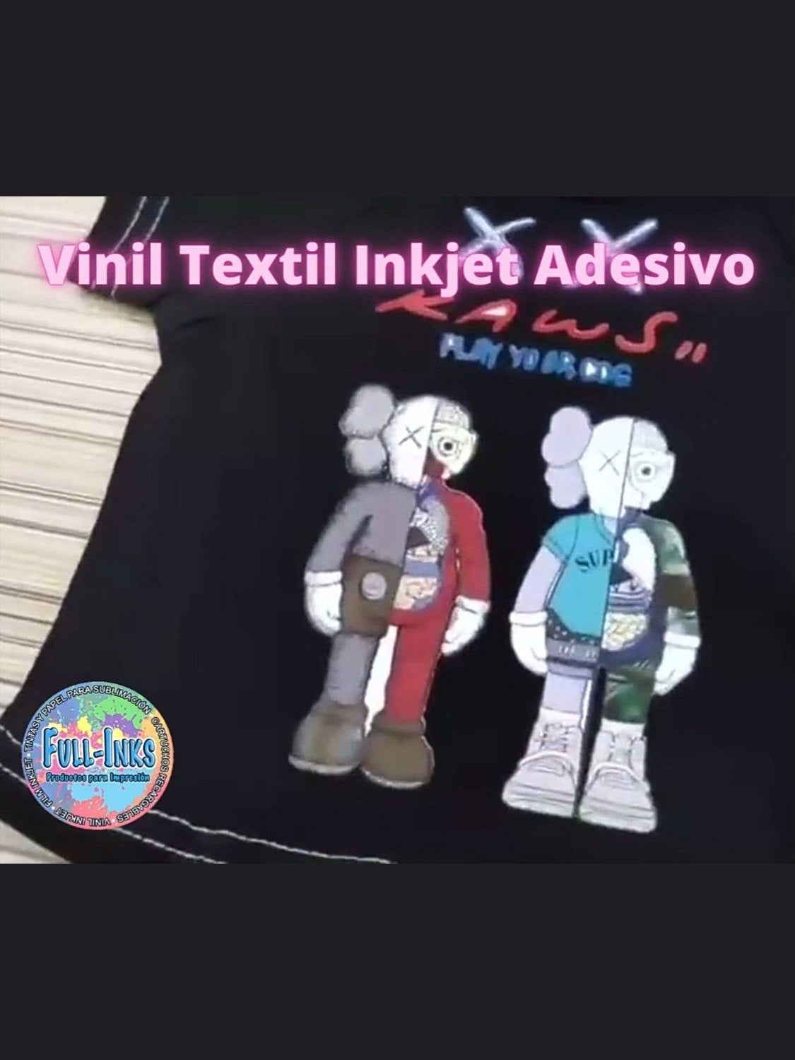 Vinil Textil Inkjet Fullinks – Tamaño A4 10 Hojas contra agua