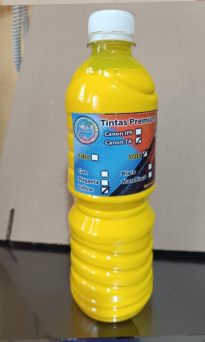 Tinta Amarillo ploter canon modelos TM, TA y TC 1 litro