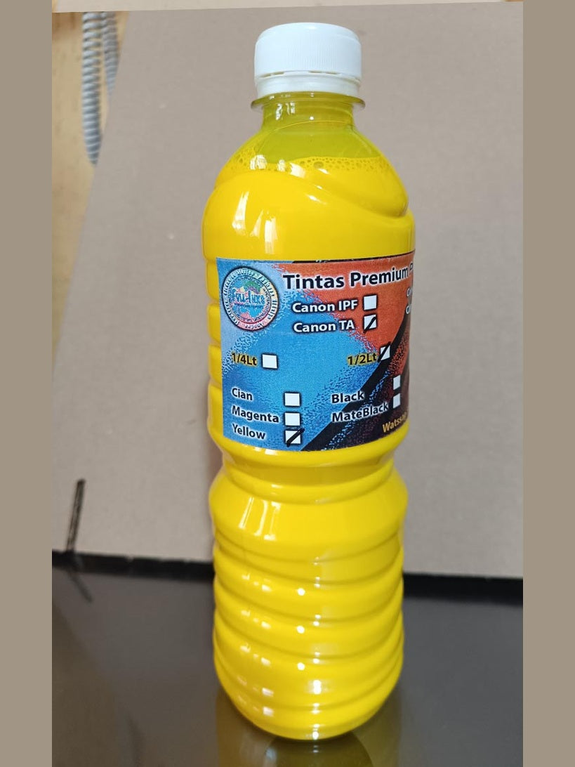 Tinta Amarillo ploter canon modelos TM, TA y TC 1 litro