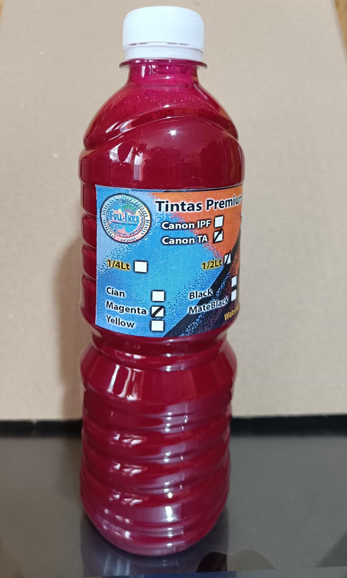 Tinta Magenta ploter canon modelos TM, TA y TC 1 litro