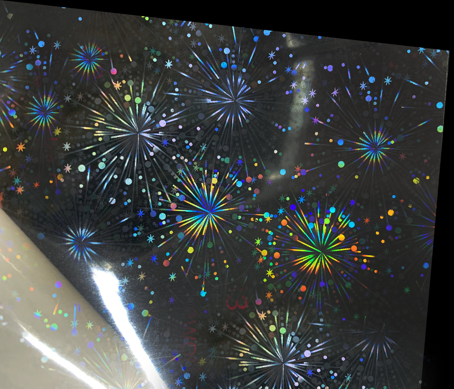 Hojas de Laminado en Frío Autoadhesivo Holográfico 3D – Transparente 50 Hojas A4