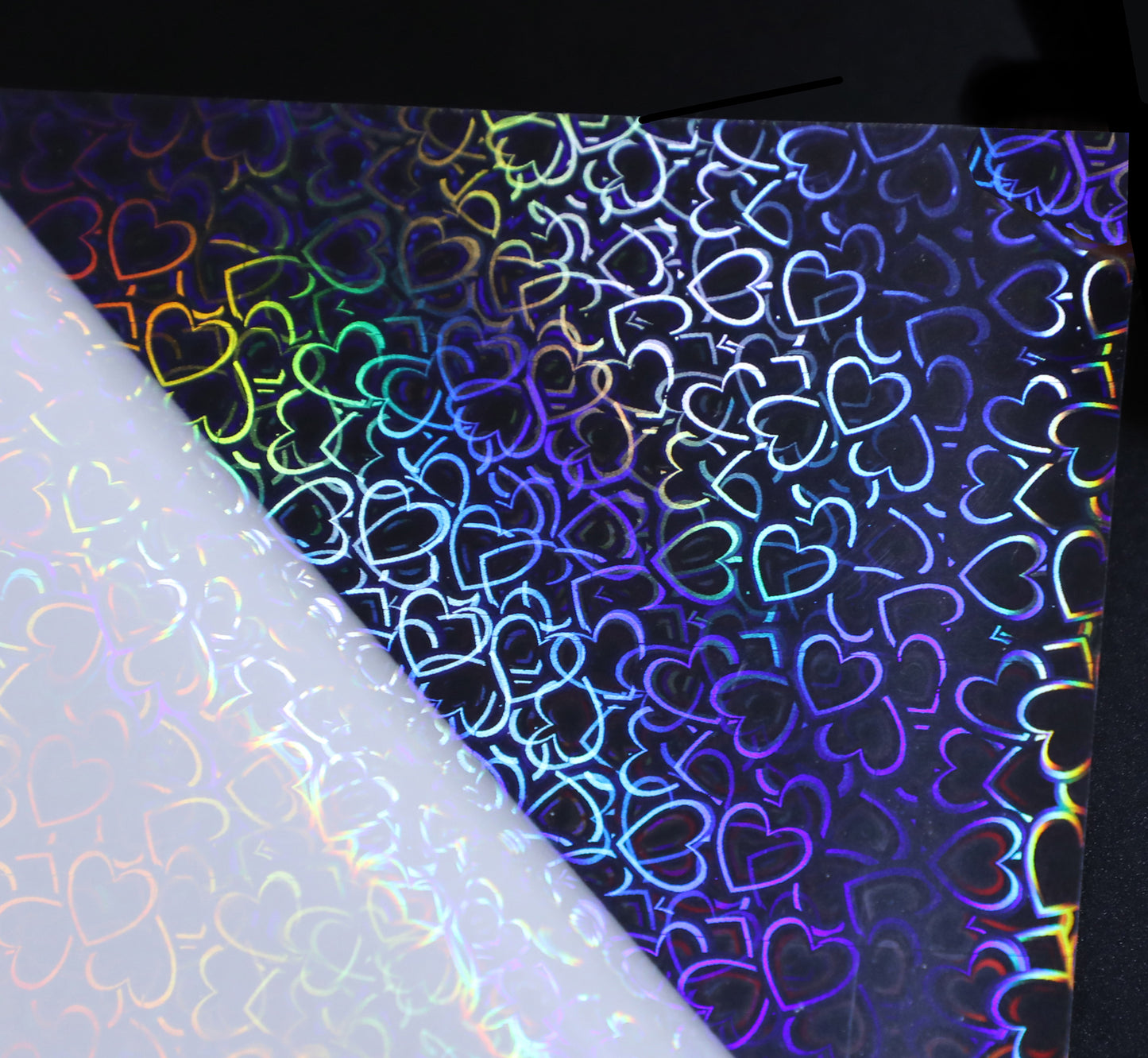 Hojas de Laminado en Frío Autoadhesivo Holográfico 3D – Transparente 50 Hojas A4