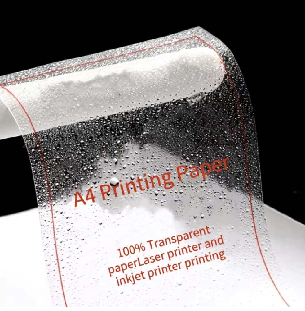 Vinil Inkjet para Laser A4 20 Hojas transparentes