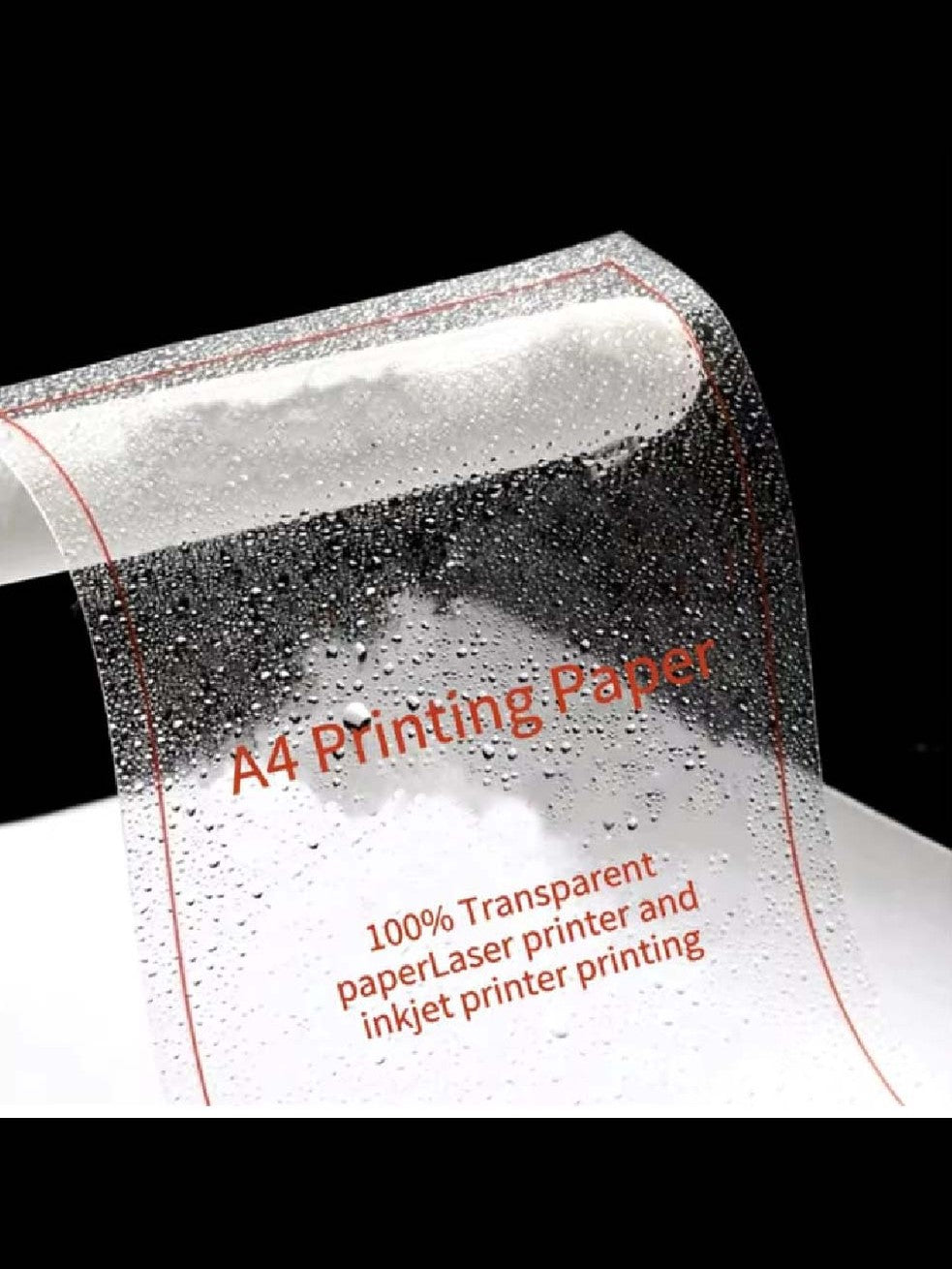 Vinil para Laser A4 50 Hojas transparentes
