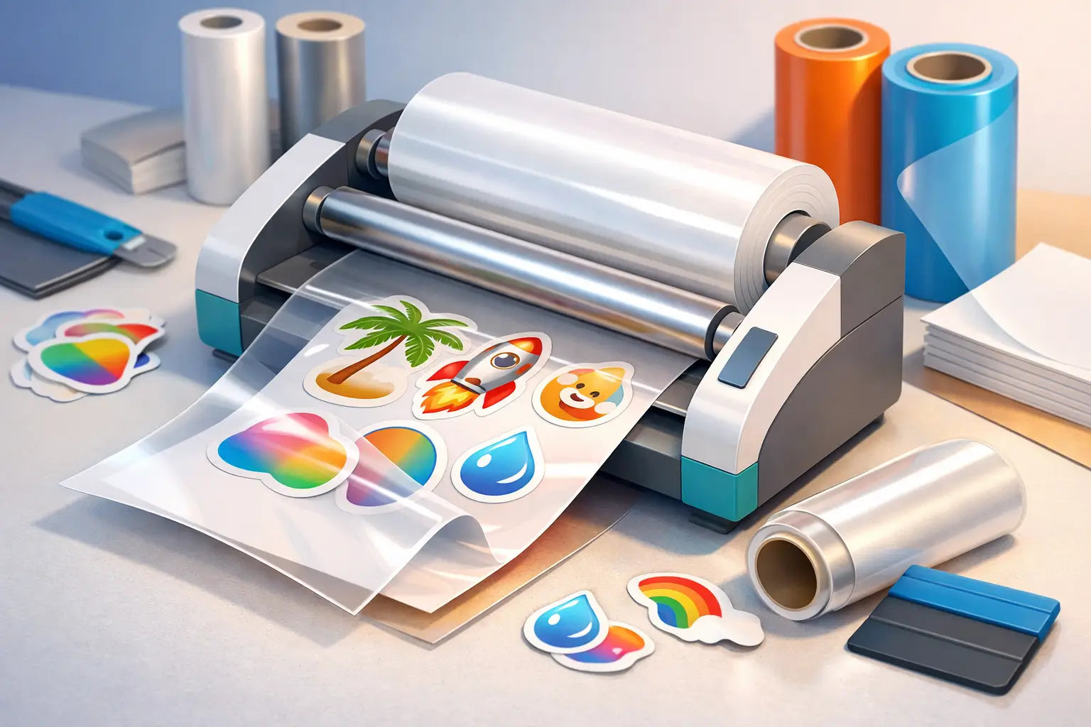 Laminado en frío para stickers: cuándo sí usarlo