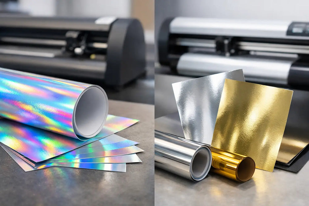 Vinil holográfico versus metalizado inkjet