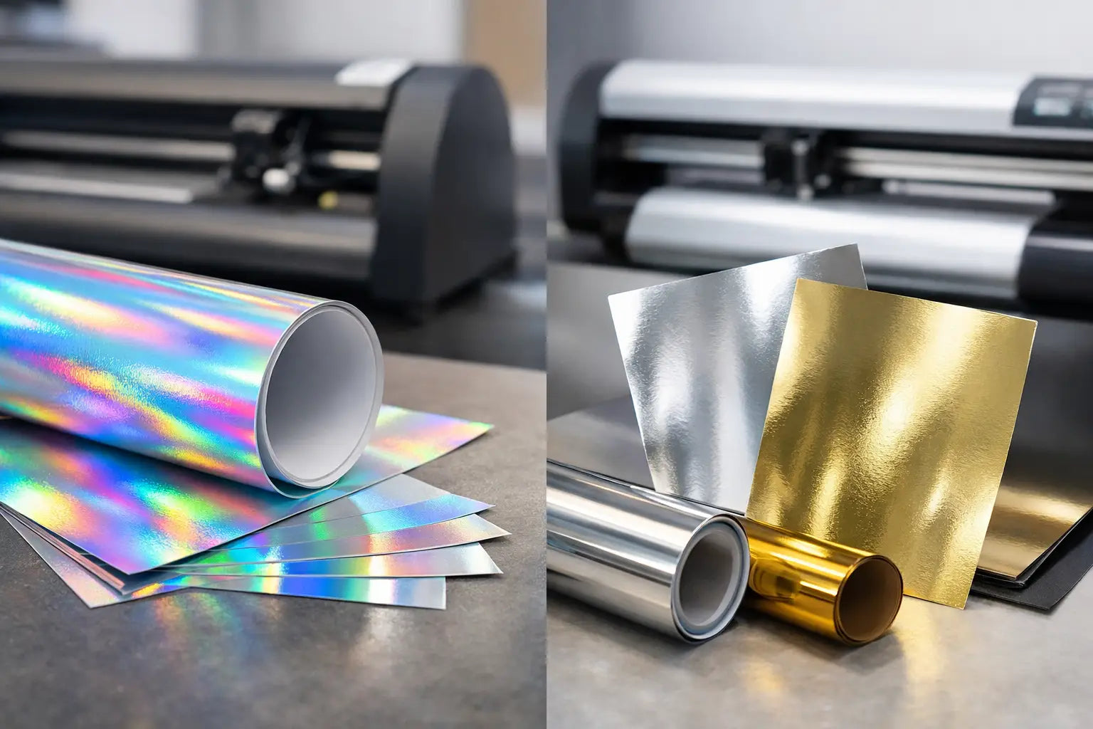 Vinil holográfico versus metalizado inkjet