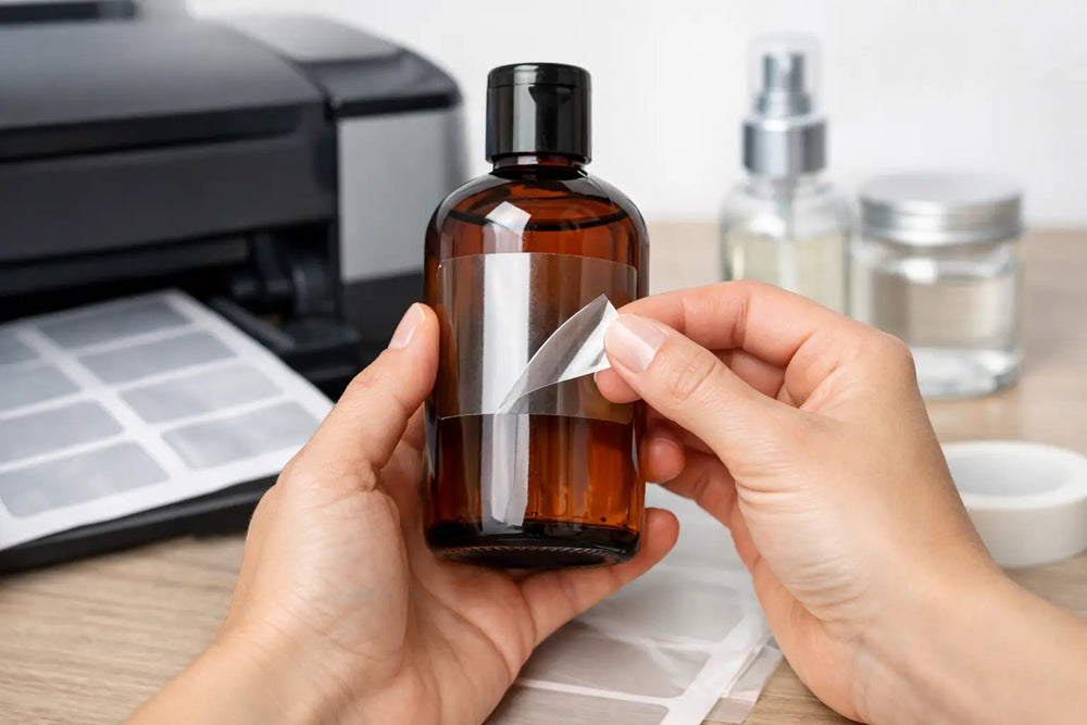 Etiquetas transparentes inkjet: cuándo sí