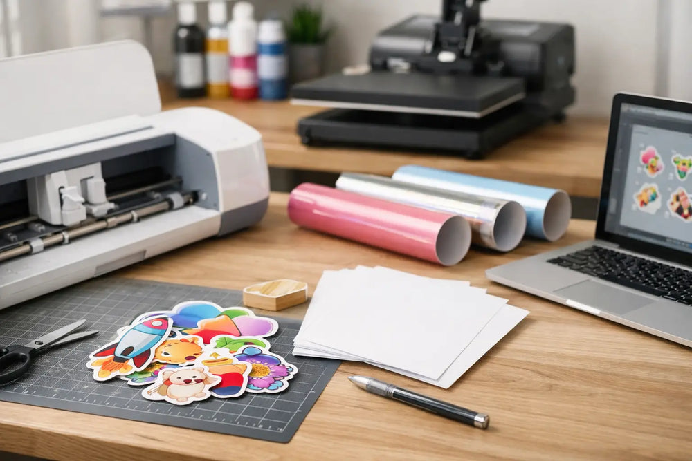 Materiales para emprender negocio de stickers