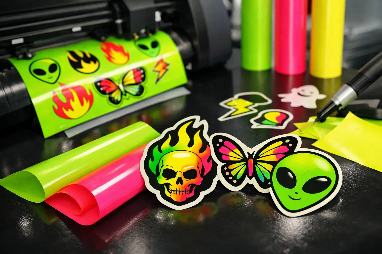 Vinil fluorescente inkjet para stickers que venden