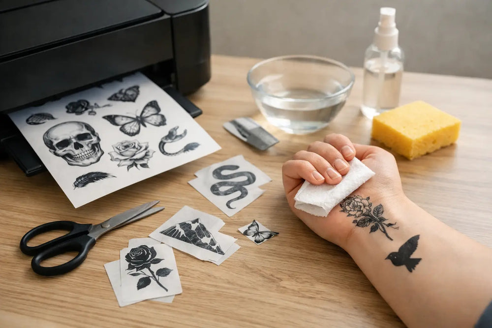 Cómo imprimir tatuajes temporales caseros