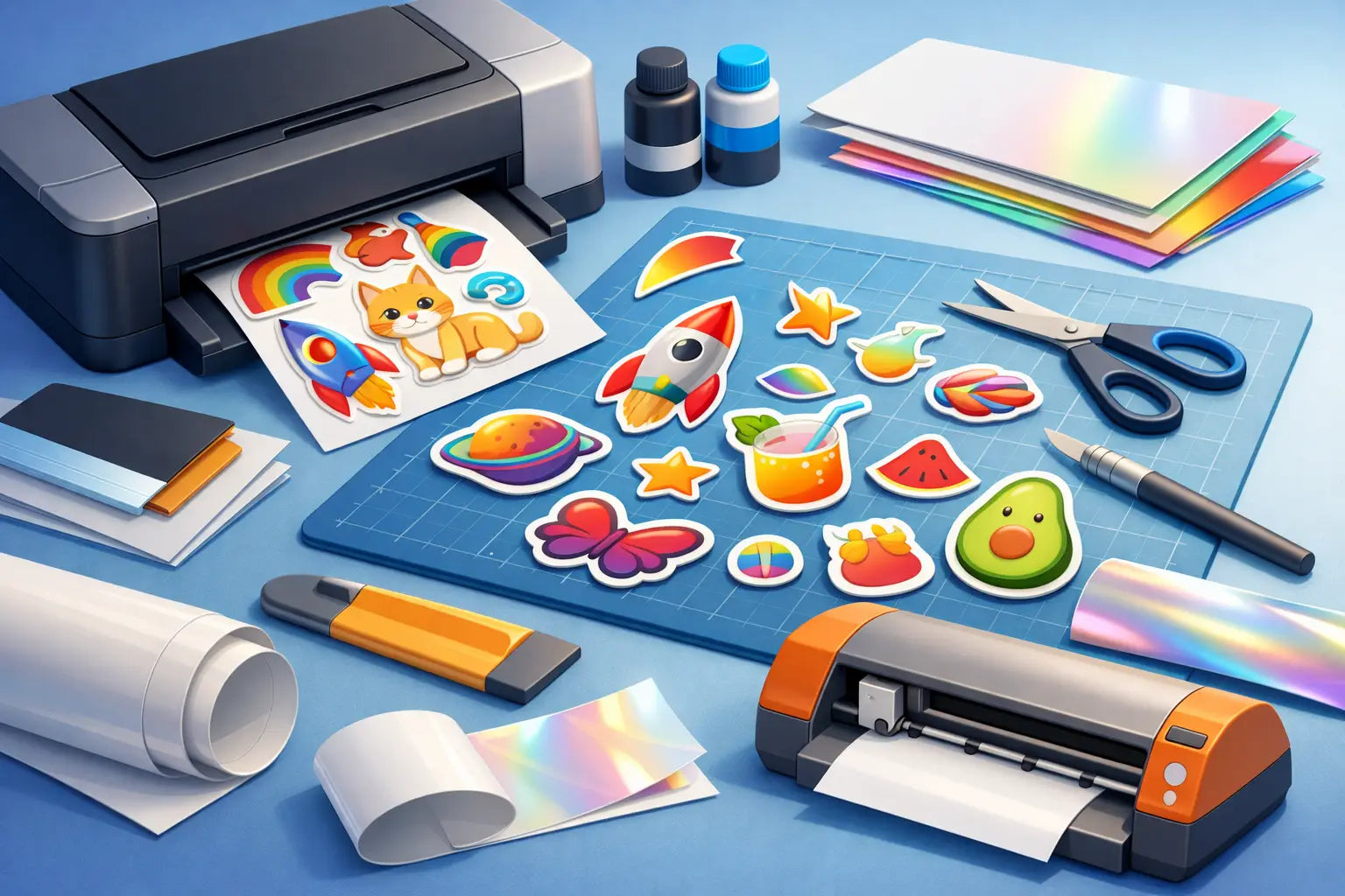 Cómo hacer stickers con vinil inkjet bien