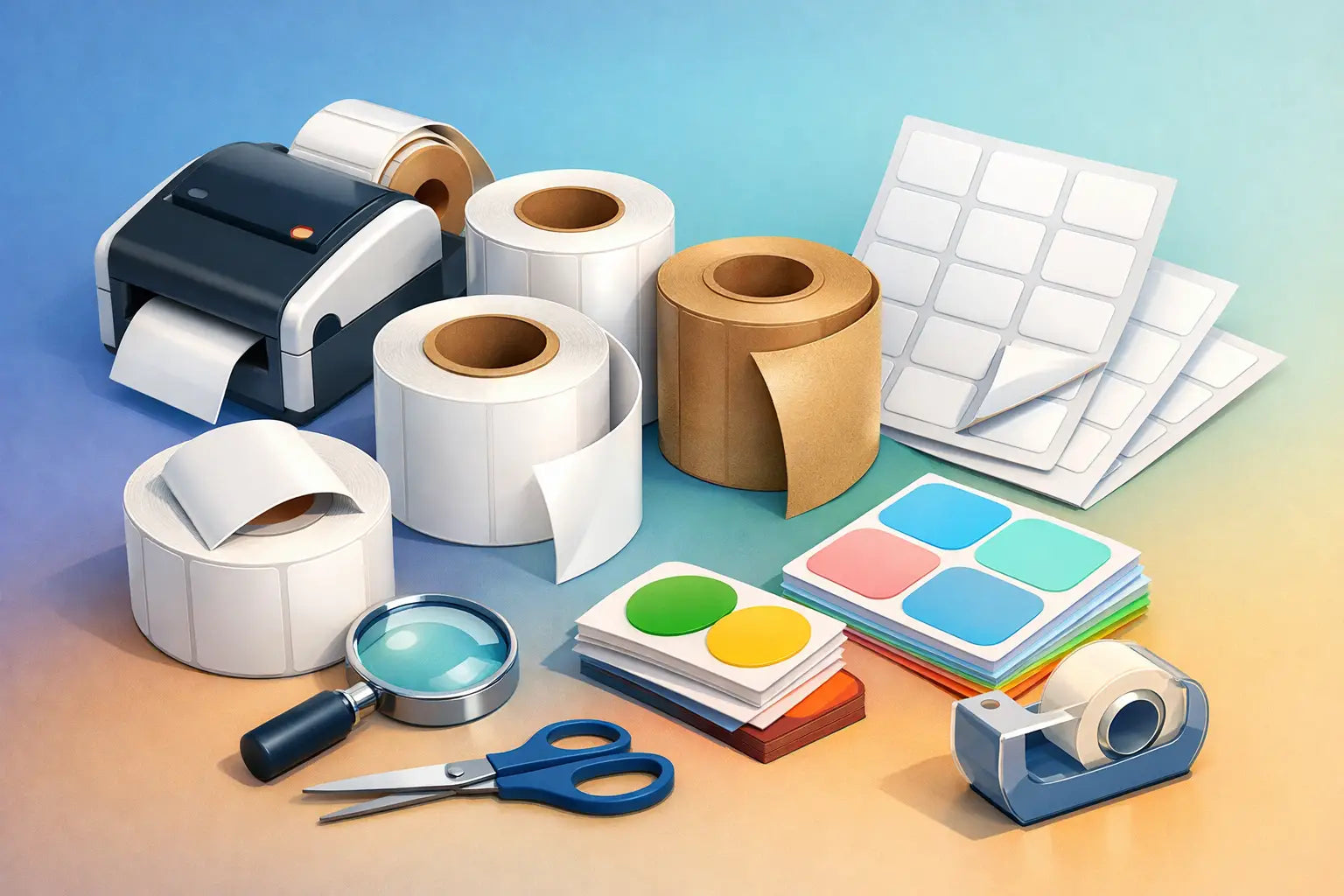 Qué papel adhesivo usar para etiquetas