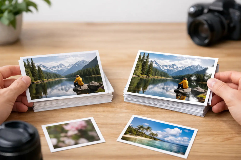 Papel fotográfico mate vs glossy: cuál elegir