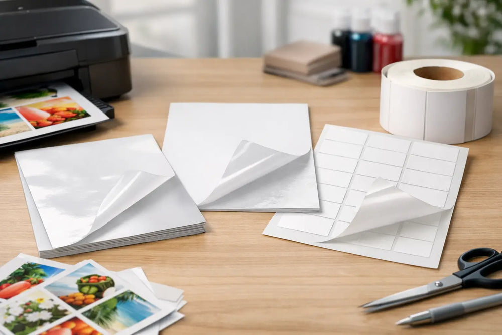 Tipos de papeles adhesivos imprimibles