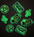 Vinil Inkjet Imprimible 10 hojas A4 Glow the dark Fotoluminisente