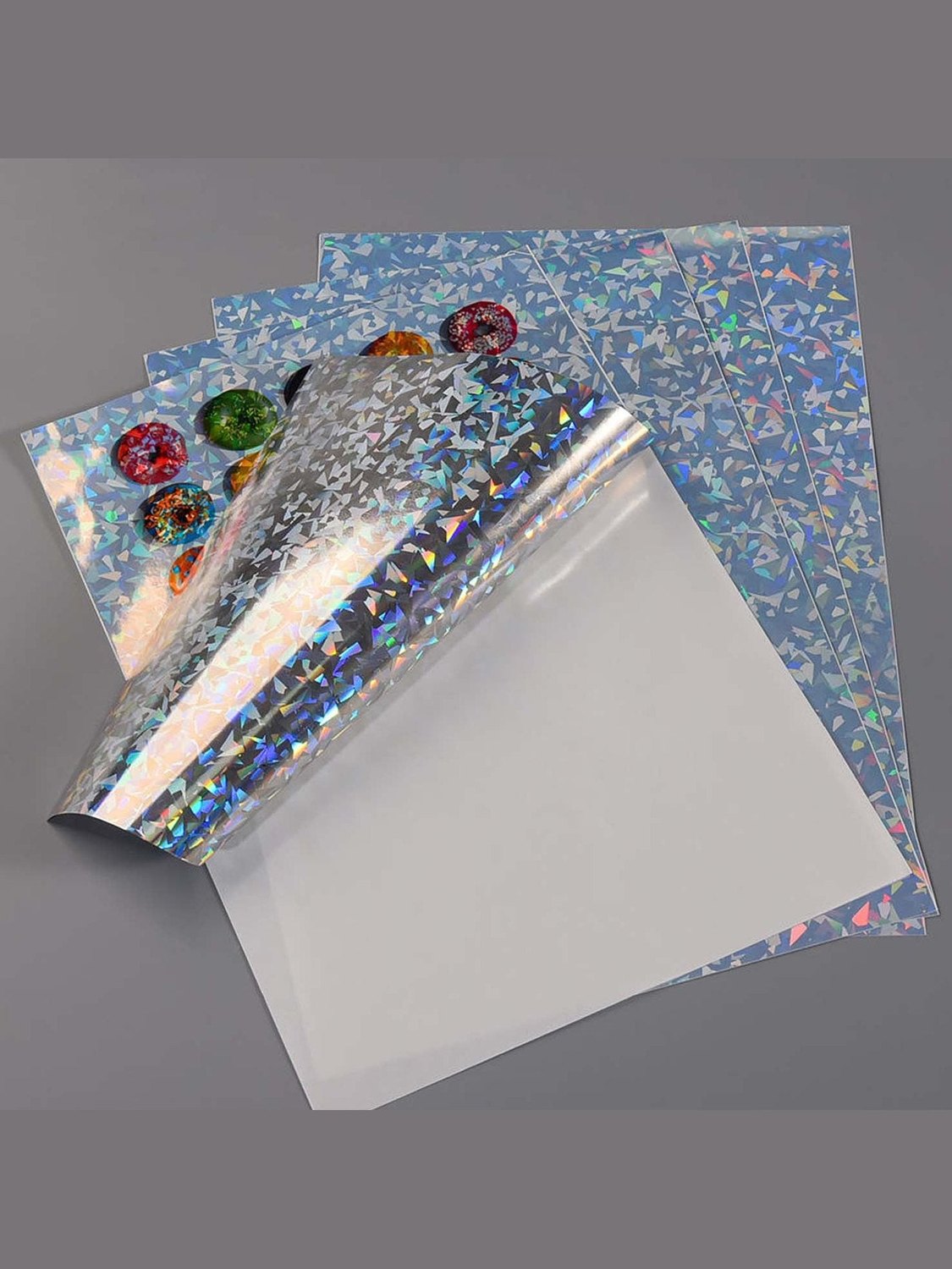 Vinil Inkjet Imprimible 20 hojas A4 Holográfico contra agua VIDRIO