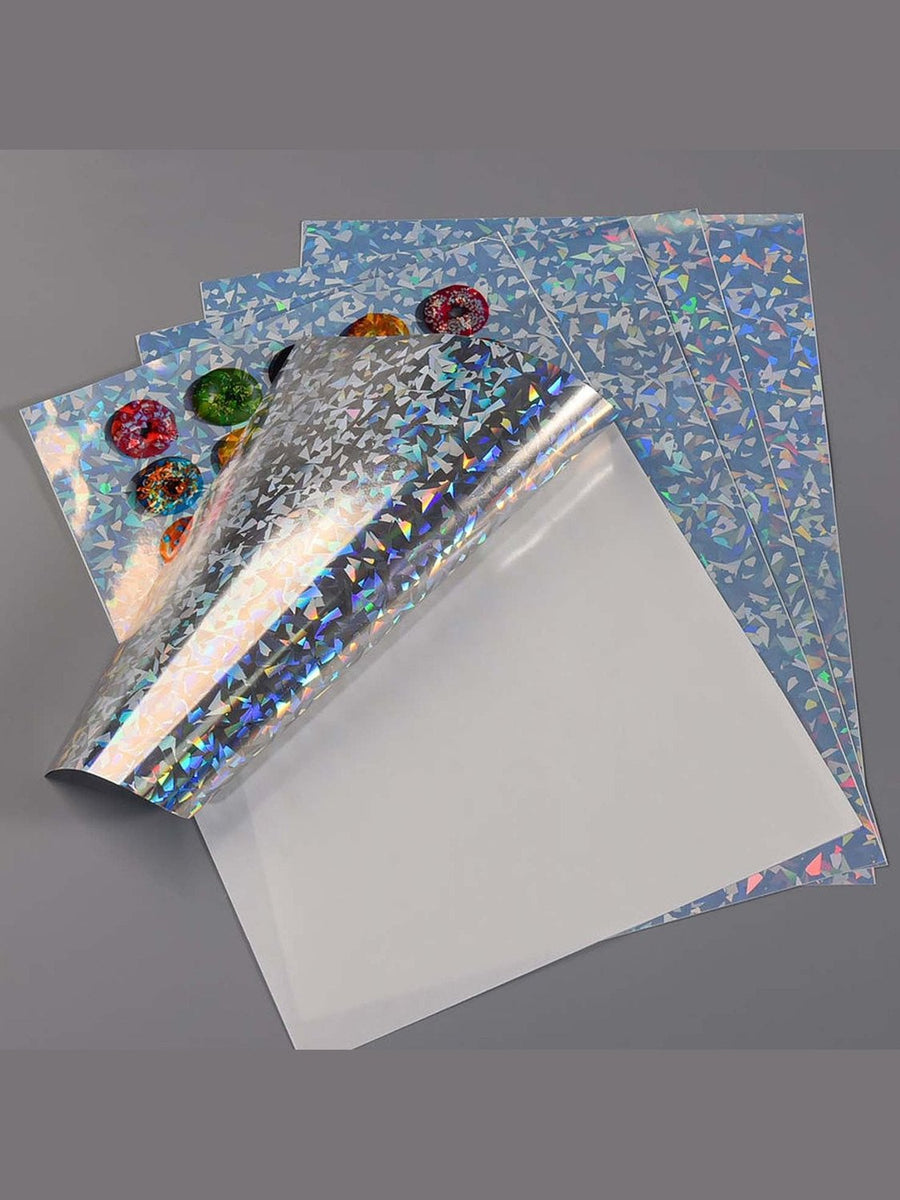 Vinil Inkjet Imprimible 20 hojas A4 Holográfico contra agua VIDRIO