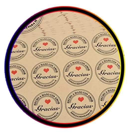 Papel Kraft Adhesivo Imprimible 21cm x 5mts sin nucleo