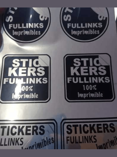Vinil Inkjet Imprimible Metalico Plata Glossy 21cm x 10mts