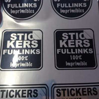 Vinil Inkjet Imprimible Plata Glossy 21cm x 5mts