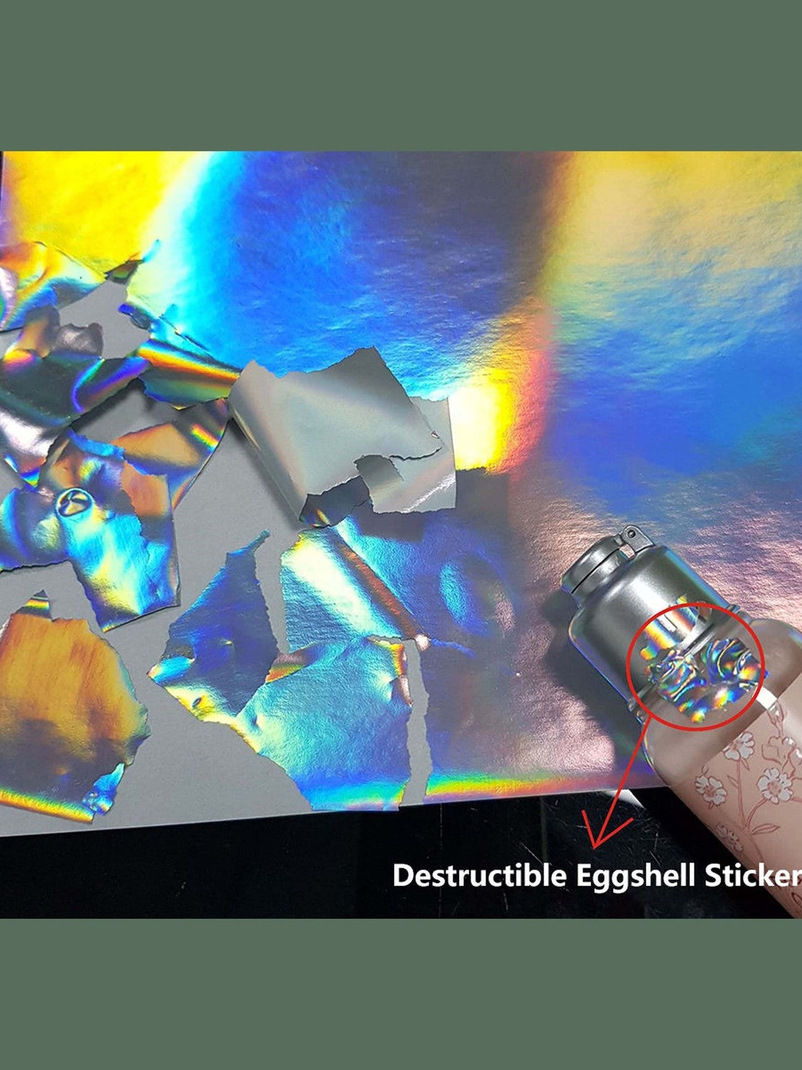 Papel eggshell destructible seguridad a4 InkJet (blanco) y láser (holográphico).
