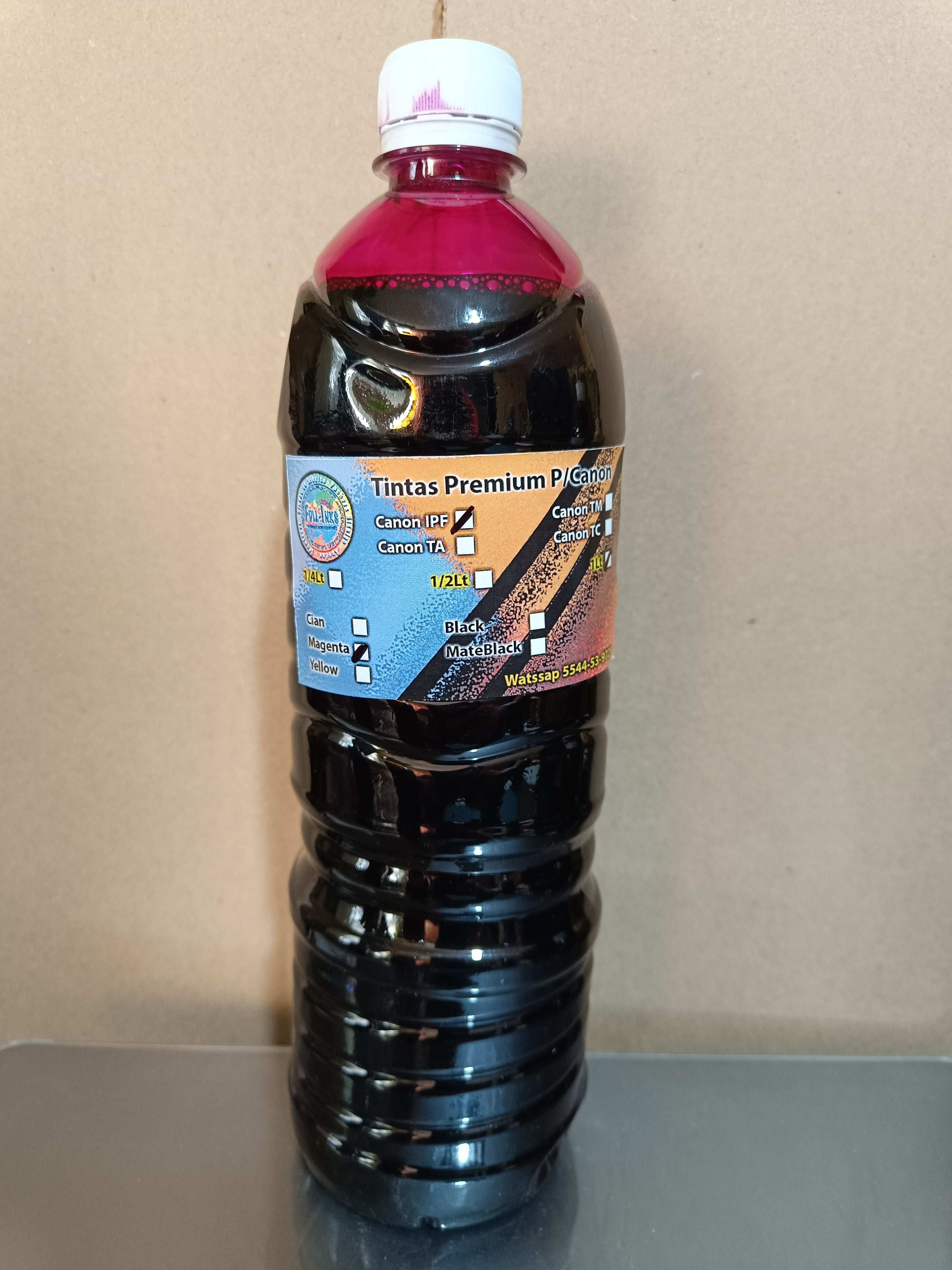 Tinta Magenta ploter canon modelo IPF 1 litro