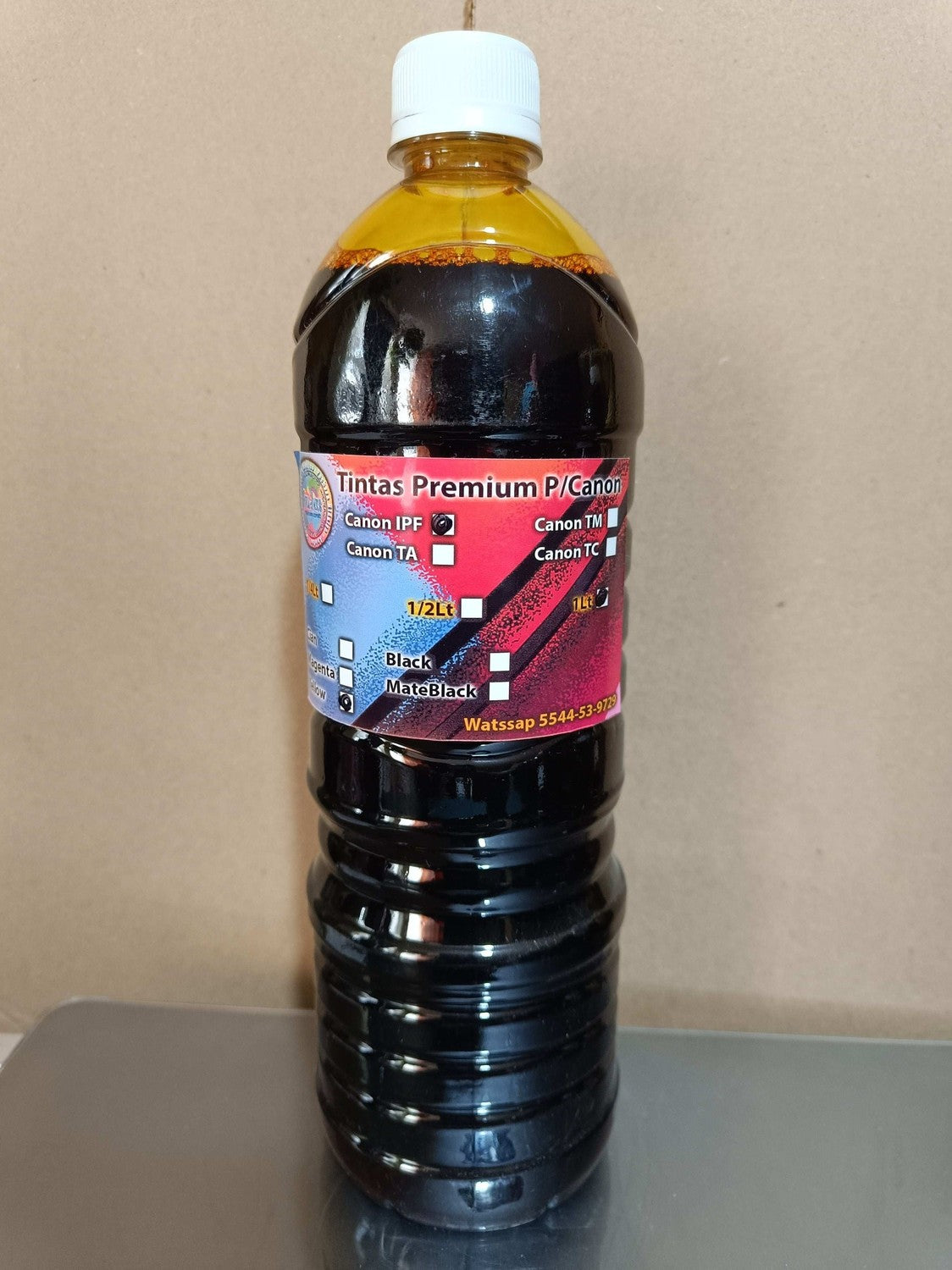 Tinta Amarillo ploter canon modelo IPF 1 litro