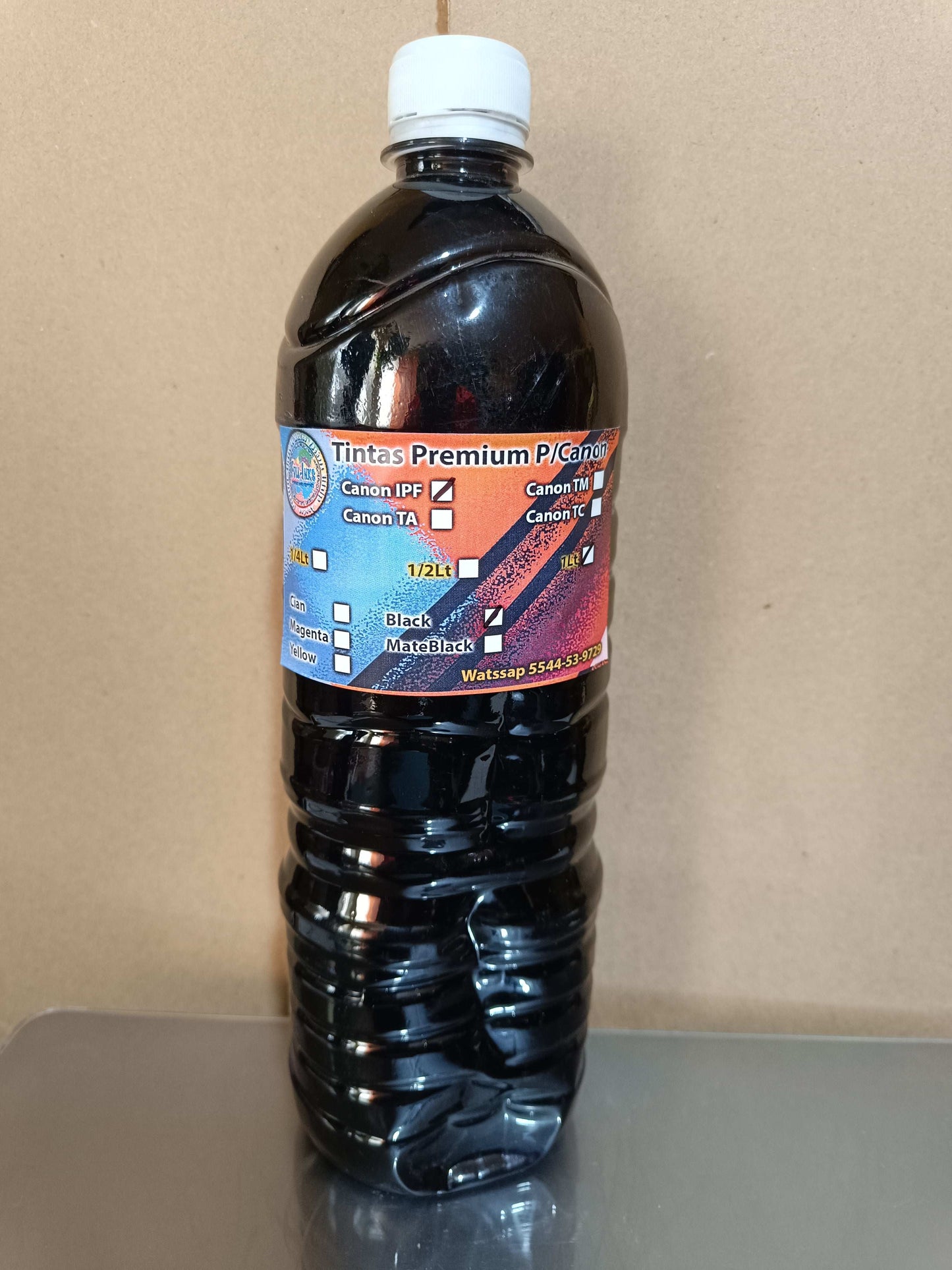 Tinta Black ploter canon modelos IPF 1 litro