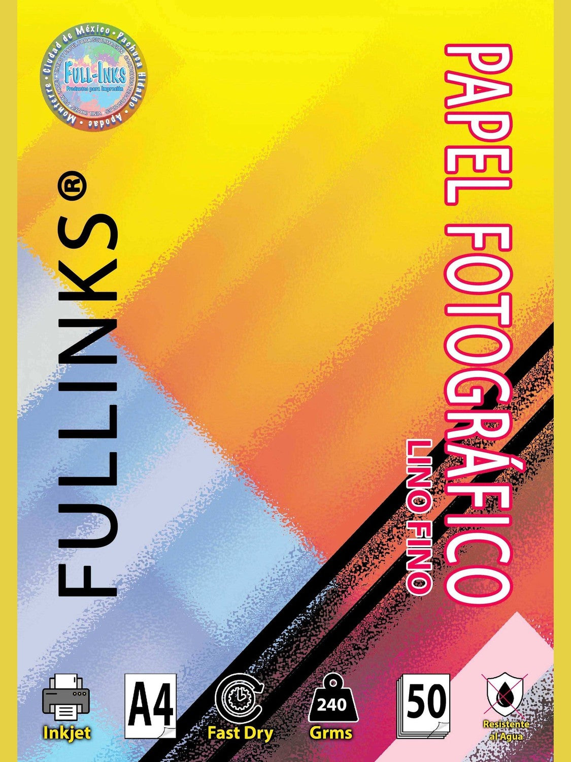 Papel Fotográfico Textura Lino Y Canvas 50 Hojas A4 250g