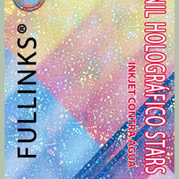Vinil Inkjet Imprimible Holográfico Stars 21cm x 5mts