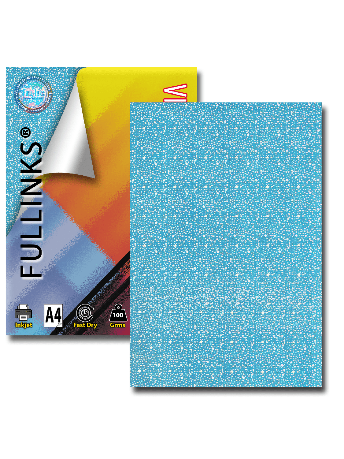 Vinil Inkjet Imprimible Holográfico Stars 21cm x 5mts