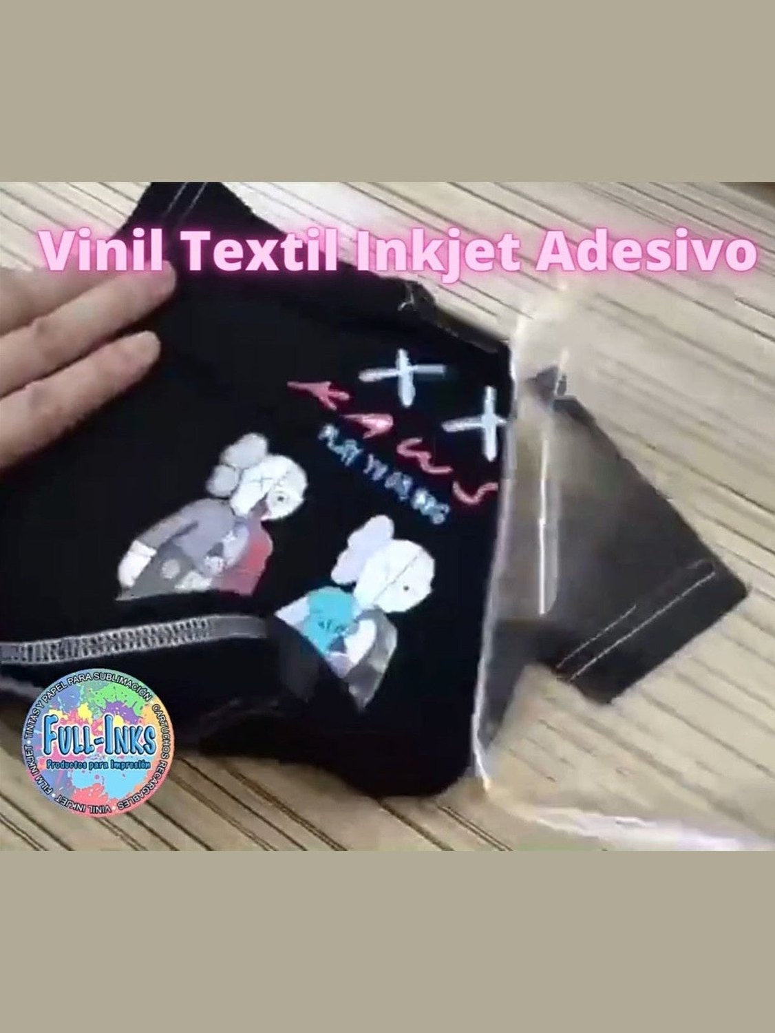 Vinil Textil Inkjet Fullinks – Tamaño A4 10 Hojas contra agua
