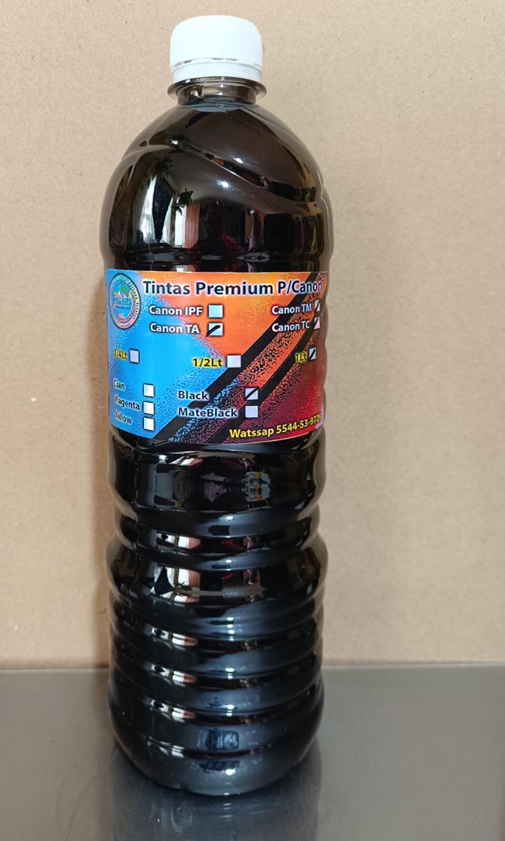 Tinta Black ploter canon modelos TM, TA y TC 1 litro