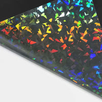 Hojas de Laminado en Frío Autoadhesivo Holográfico 3D – Transparente 50 Hojas A4
