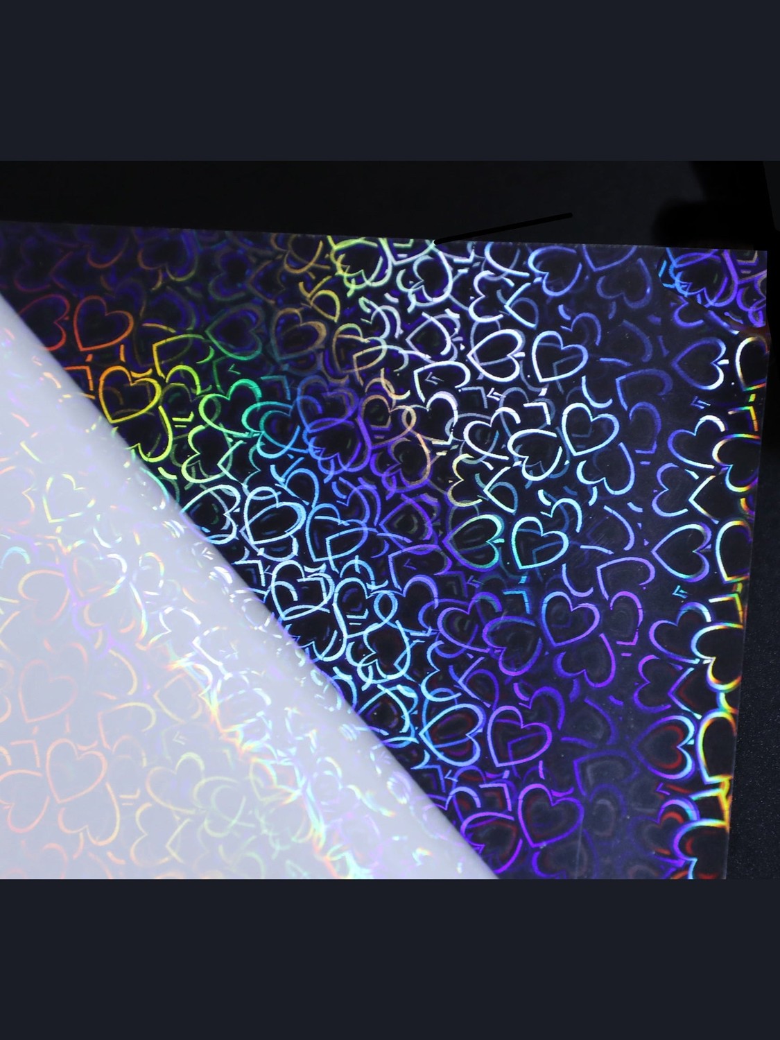 Hojas de Laminado en Frío Autoadhesivo Holográfico 3D – Transparente 15 Hojas A4